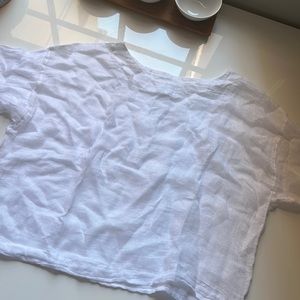 PURE JILL linen top
